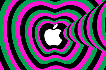 Neon Apple Vortex — Tech, technology, Apple Inc. HD wallpaper