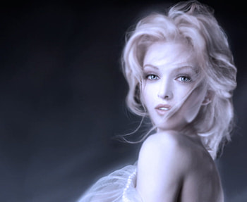 Beauty, paint, girl, blonde HD wallpaper