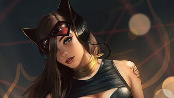 Catwoman Black Dress, catwoman, superheroes, artist, artwork, digital-art, deviantart HD wallpaper