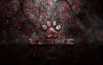 Kelme logo, grunge art, Kelme stone logo, red stone texture, Kelme, grunge stone texture, Kelme emblem, Kelme 3d logo HD wallpaper