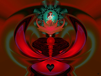 Just Peachie, eye candy, abstract, 3d, fractal, collage HD wallpaper