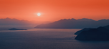 Orange Sunset Evening , sunset, evening, nature HD wallpaper