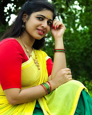Swati sanjeevan, lip, green, model HD phone wallpaper
