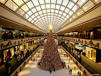 Cities, People, Holidays, New Year, Fir-Trees, Christmas, Xmas HD wallpaper