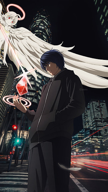 Platinum end, black hair, manga, anime HD phone wallpaper