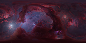 :), red, sky, stars, luminos, cloud, blue, tim burton, nebula, fantasy, space, cosmos HD wallpaper