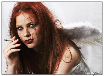 WHAT DO YOU CARE ?, sad, wings, fallen, angel, girl, cigarette HD wallpaper