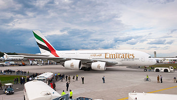 Emirates, Airplane, Vehicles, Airbus A380, Passenger Plane, Aircraft HD wallpaper