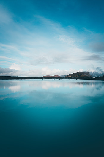 Nature, Sky, Lake, Reflection, Hills, Iceland HD phone wallpaper