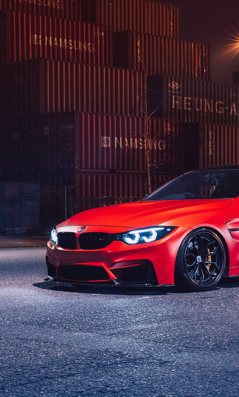 Red BMW M4, 6 HD phone wallpaper