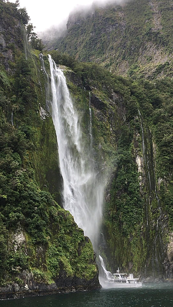 Day Trip to Milford Sound, CK Travels, Nature graphy, Waterfall HD phone wallpaper