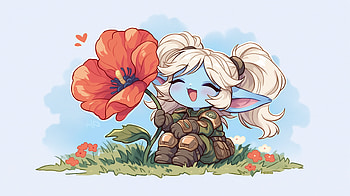 Kawaii Poppy — League of Legends Quad, Video Game, League Of Legends, Poppy (League Of Legends), Kawaii HD wallpaper