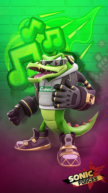 Vector Sonic Forces, Crocodile HD phone wallpaper