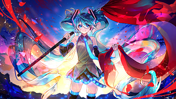 Hatsune Miku, Hatsune Miku, Anime, Vocaloid HD wallpaper