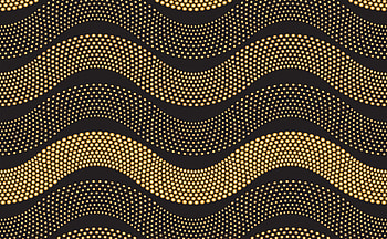 Wavy pattern, black, waves, , wavy, gold, pattern HD wallpaper