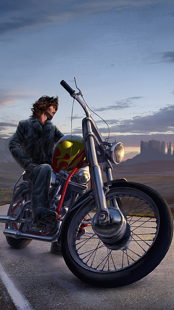 Latest, Bike Rider, bike, rider, pose HD phone wallpaper