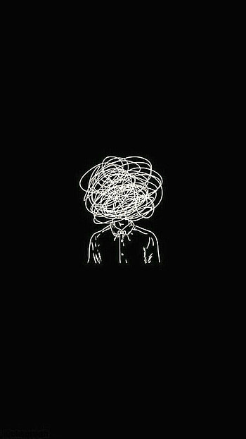 Mobile . Dark , Trendy , space, Sad Black and White HD phone wallpaper