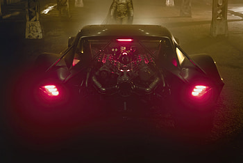 Batmobile Rear, robert-pattinson, the-batman, batman, 2021-movies, movies HD wallpaper