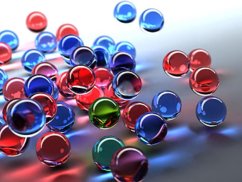Multicolored, Motley, 3D, Flight, Glass, Balls HD wallpaper
