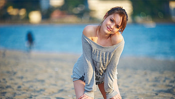 Beach Girl, other, nature, people, entertainment HD wallpaper