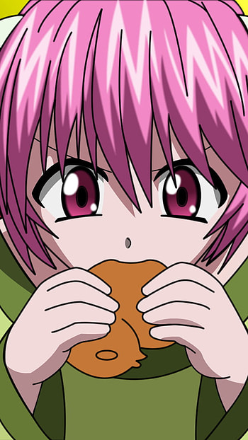 Eating elfen, anime HD phone wallpaper
