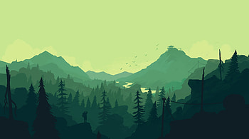 Firewatch, Green HD wallpaper