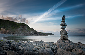Nature, Stones, Sky, Balance, Lumps, Blocks HD wallpaper