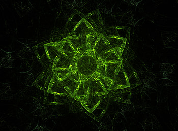 Abstract, Fractal, Glow, Symbol HD wallpaper