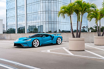Ford GT — : Sky Blue Supercar HD wallpaper