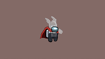 Thor Among Us Minimal , thor, among-us, superheroes, minimalism, minimalist, artist, artwork, digital-art, behance HD wallpaper