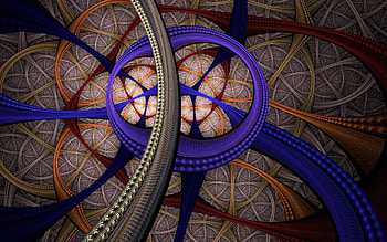 Abstract, Background, Circles, Shine, Light, Lines, Color HD wallpaper