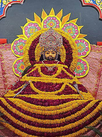Khatu shyam ji, magenta, art HD phone wallpaper