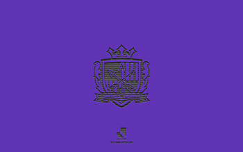 Sanfrecce Hiroshima, purple background, Japanese football team, Nagoya Grampus emblem, J1 League, Japan, football, Sanfrecce Hiroshima logo HD wallpaper