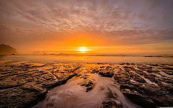 dreamy sunset, sky, beautiful, nature, sunset HD wallpaper
