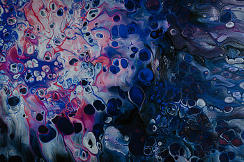 Abstract, Circles, Divorces, Paint, Liquid, Stains, Spots, Fluid Art HD wallpaper