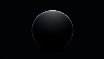 Minimalist Black Sphere, sphere, black, minimalist, Abstract, abstract black HD wallpaper
