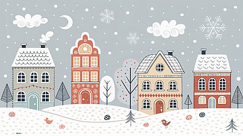 Serene Snowy City | Ultra, snowy city, winter, house, snow, landscape HD wallpaper