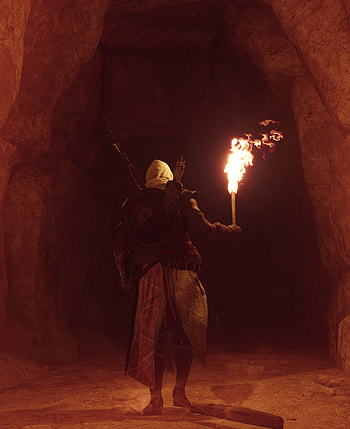 Inside the cave, Assassin's Creed: Origins HD phone wallpaper