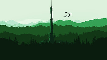 Firewatch green , Gaming HD wallpaper