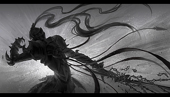 Berserker, grey background, sword, armour, fate stay night, fate zero, chain, anime, weapon, warrior HD wallpaper