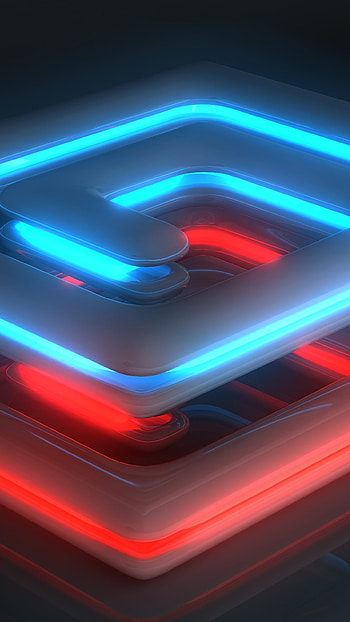 Preview neon, light, spiral, shape, surface, luster HD phone wallpaper