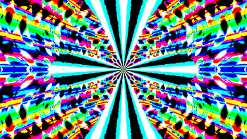 Mixed Colors Rays Kaleidoscope Fractal Abstraction Abstract HD wallpaper