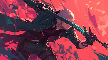 Dante in Action: from Devil May Cry Video Game, video game, Devil May Cry, Dante (Devil May Cry) HD wallpaper