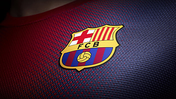 Barcelona logo emblem, Sports design HD wallpaper