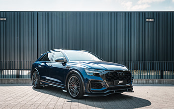 2022 Audi RS Q8 Front View Exterior ABT Sportsline Q8R ABT Tuning RS Q8 Blue Q8 German Cars Audi HD wallpaper