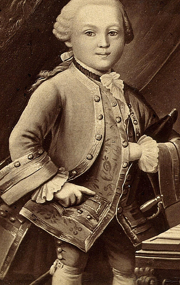 Wolfgang Amadeus Mozart, Child prodigy, Painting by A Lenisch, Wellcome Collection HD phone wallpaper