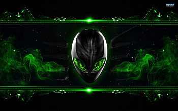 Alienware Background Smokey Green HD wallpaper