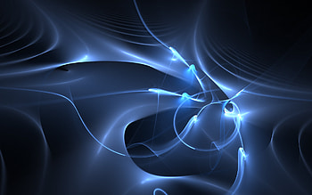 Blue Light, blue, lighted, abstract, glow HD wallpaper