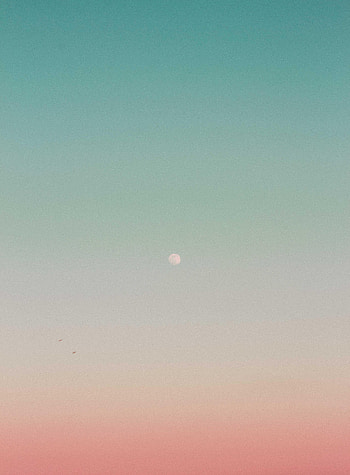 Pink, Moon, Minimalism, Evening, Gradient HD phone wallpaper