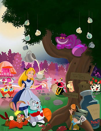Maya Petersson, Alice in Wonderland HD phone wallpaper
